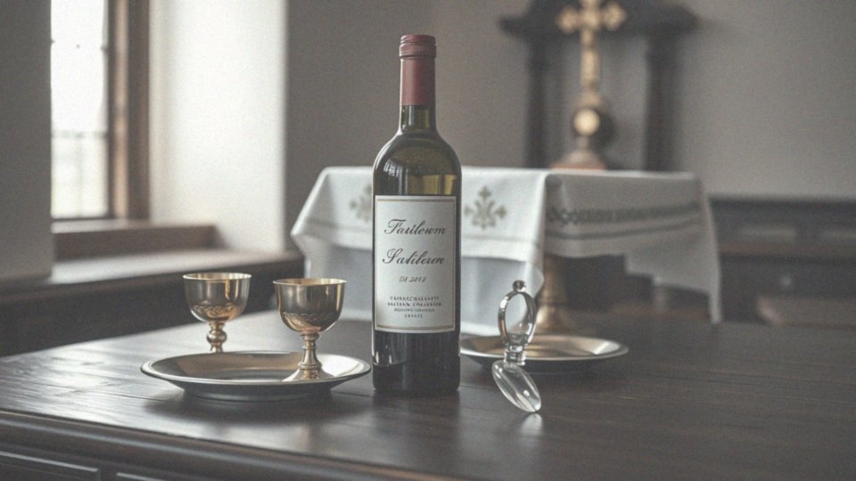 Jakie akcesoria można zamówić z winem mszalnym?