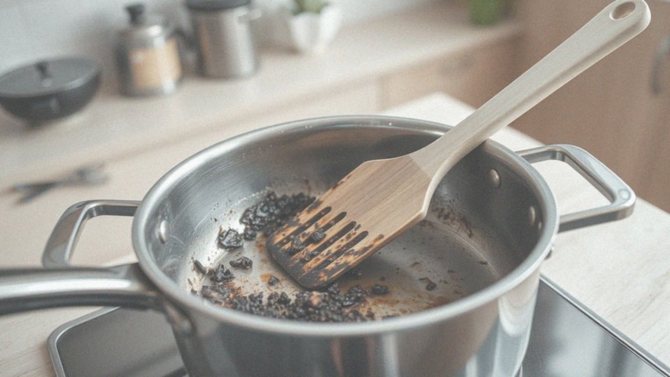 Jak szpatułka może ułatwić zeskrobanie przypalonych pozostałości?