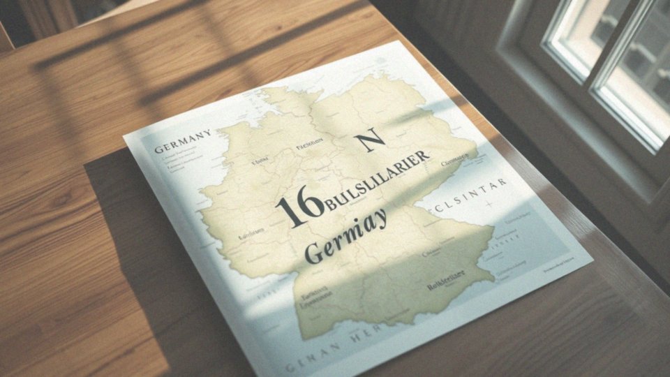 Jakie jest znaczenie mapy landów w Niemczech?