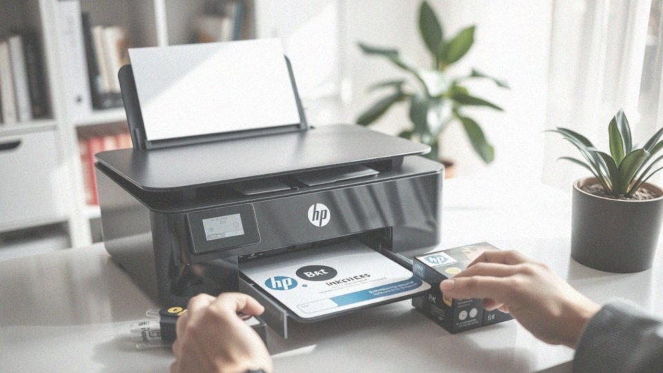 Jak przeprowadzić wymianę wkładów z tuszem w drukarce HP?